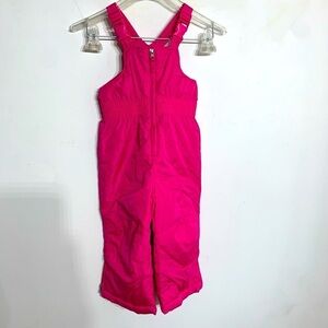 Faded glory 2T hot pink girls overall snowsuit winter outerwear Miami pink